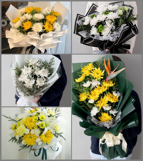 辽宁葫芦岛连山区杨郊乡白事花束代送